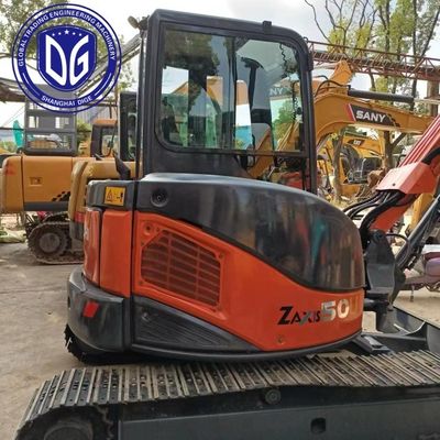 ZX50 Gebrauchtes Hitachi 5 Tonnen Bagger Leichtes Verschleißen mit adaptivem Strommodus