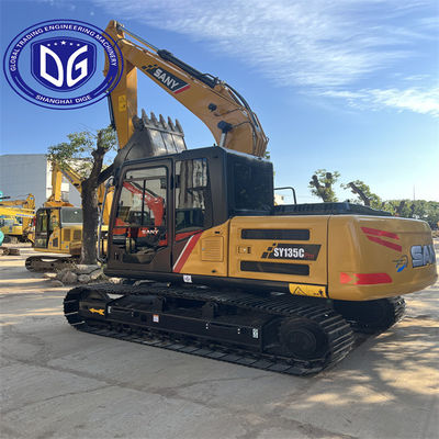 SY135C 13,5 Tonnen Gebraucht SANY Bagger Hydraulischer Bagger-Crawlerbagger