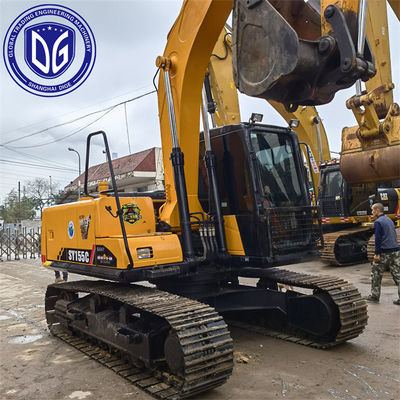 Sy155C Sany 15,5 Tonnen zweitgebrauchter Bagger mit optimalen Kraftstoffverbrauch