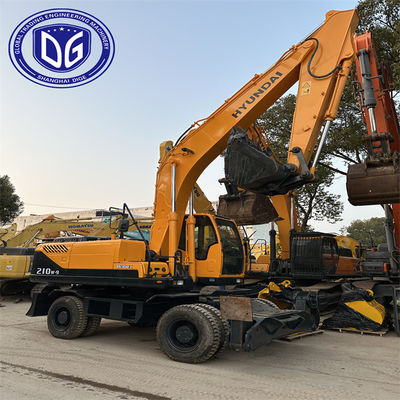 20 Tonnen Bagger Gebrauchtes Hyundai Modell 210W-9 Radbagger in gutem Zustand