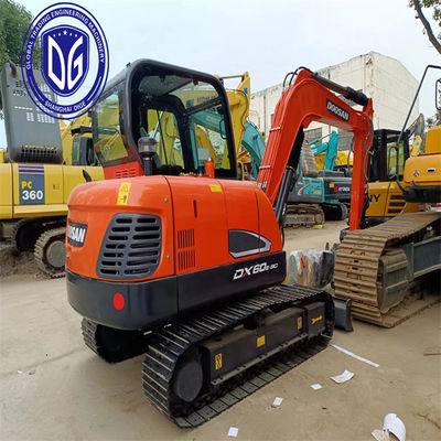 DX60E-9C Gebraucht Doosan 6 Tonnen Bagger Hydraulische Maschine mit außergewöhnlicher Qualität