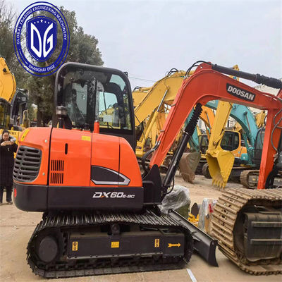 Sicher und stabil DX60 Gebraucht Doosan 6 Tonnen Bagger Mini mit vollständig aktualisiert