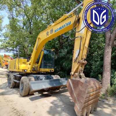 Herkunft Japan PC150W Gebrauchtes Komatsu Radbagger PC150W Bagger Gebrauchtes Komatsu Hydraulisches Bagger PC150W