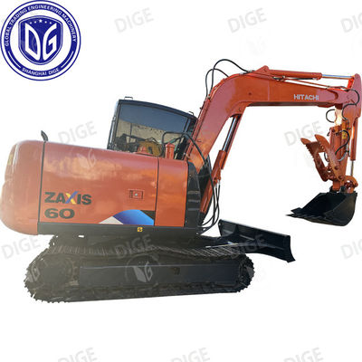 ZX60 Hitachi 6 Tonnen Gebrauchtbagger Kleiner Crawlerbagger mit Kabine