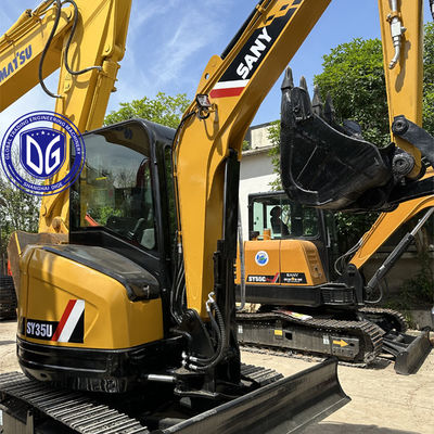 Gebrauchtes Sany SY35 3,5 Tonnen kleines Crawler Bagger, fast neu, 3 Einheiten jetzt erhältlich