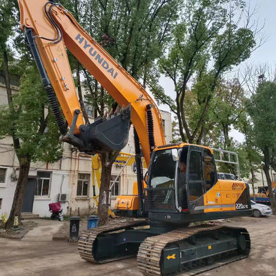Hyundai 220 gebrauchtes Hydraulikbagger mit Motor Cummins B7 zum Verkauf Crawlerbagger