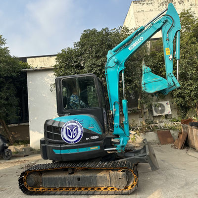 Hydraulischer Kobelco Kleinbagger 5,23m*1,96m*2,60m Für kleine Baustellen Einfacher Betrieb